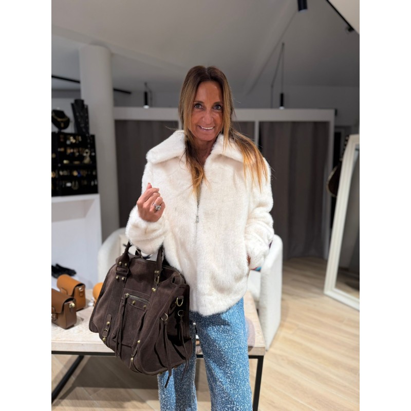 Veste fausse fourrure Lola