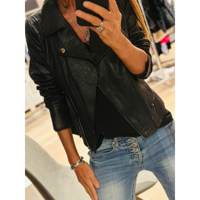 Perfecto façon cuir brossés