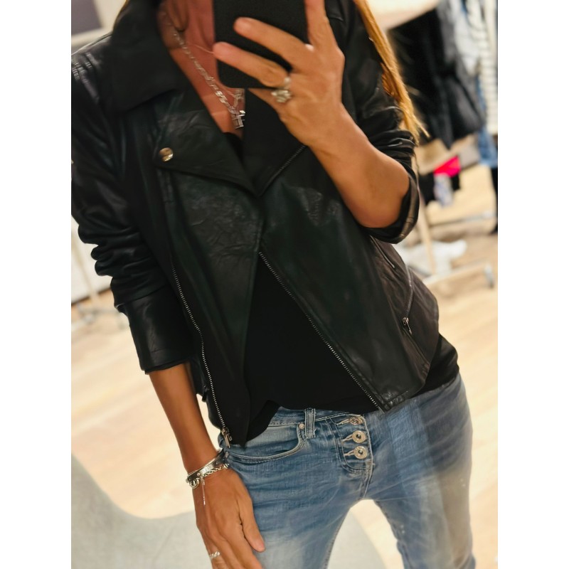 Perfecto façon cuir brossés