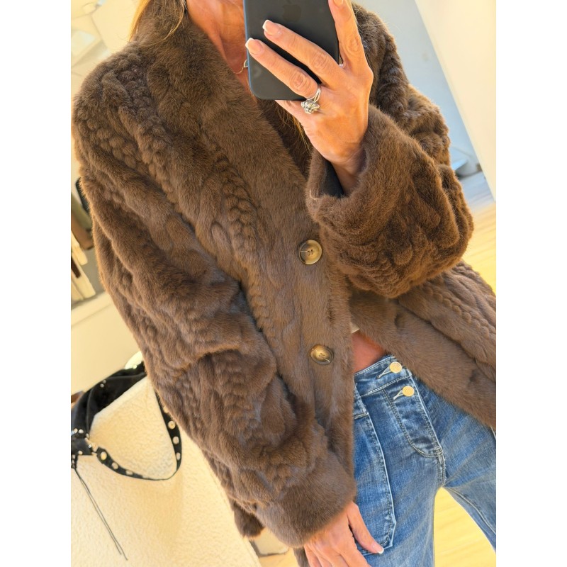 Veste fausse fourrure Sasha