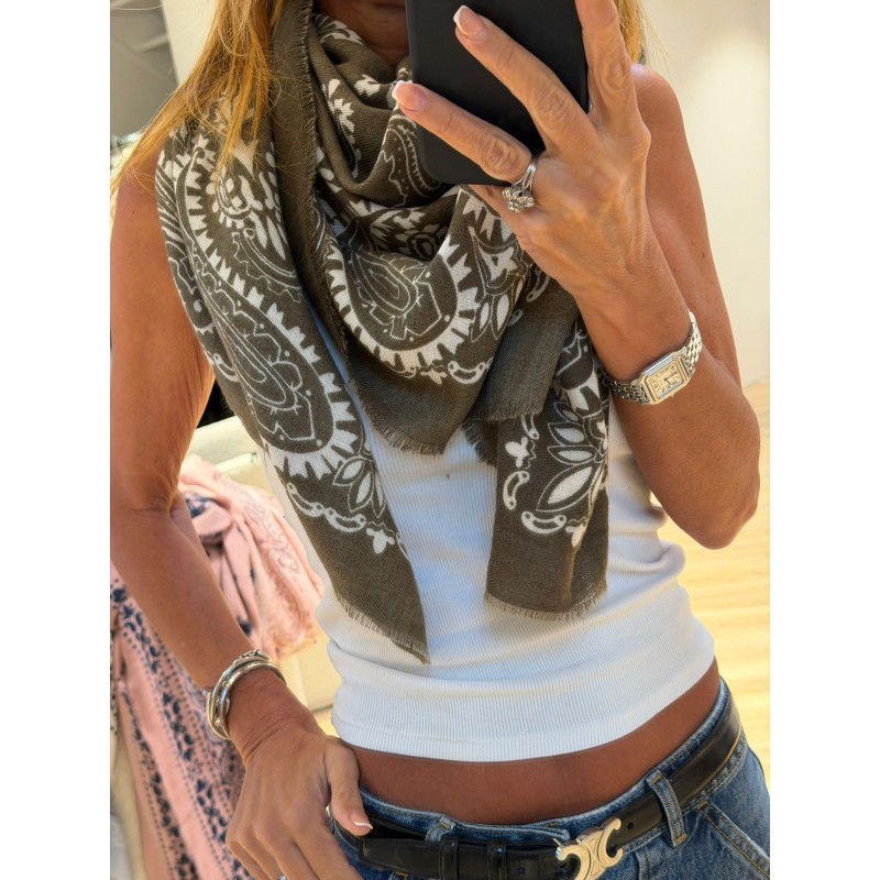 Foulard touché cashmere Léa