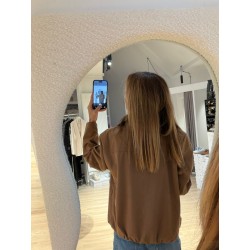 Blouson façon cuir brossé