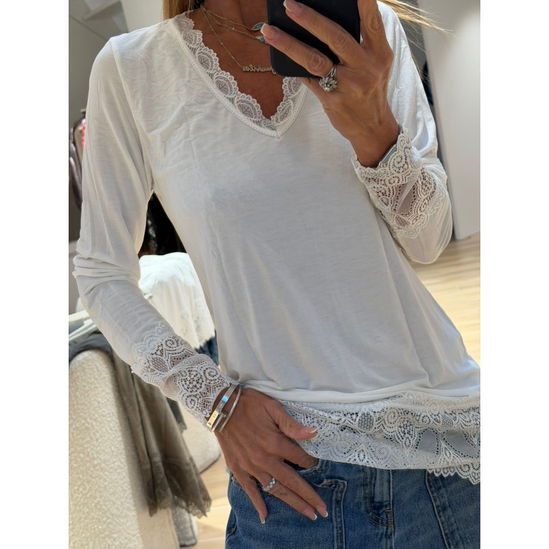 Allonge pull col V  Charlotte