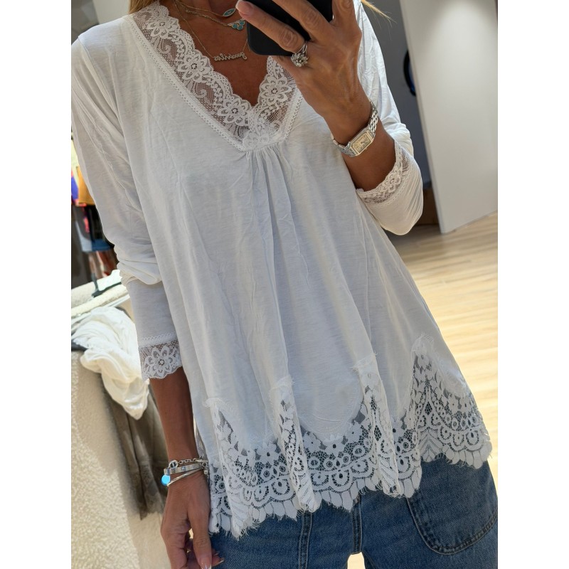 Allonge pull col V  Nathalie