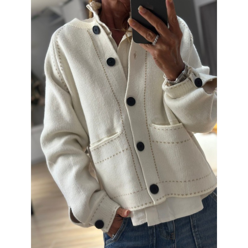 Gilet façon bomber ( Cashmire )