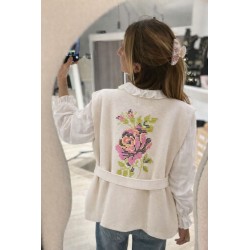 Gilet sans manche Flower