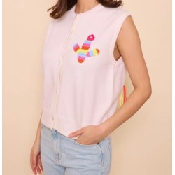 Pull sans manche Arc en ciel