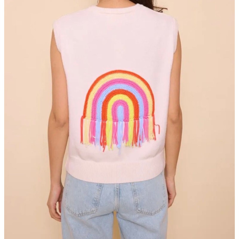 Pull sans manche Arc en ciel
