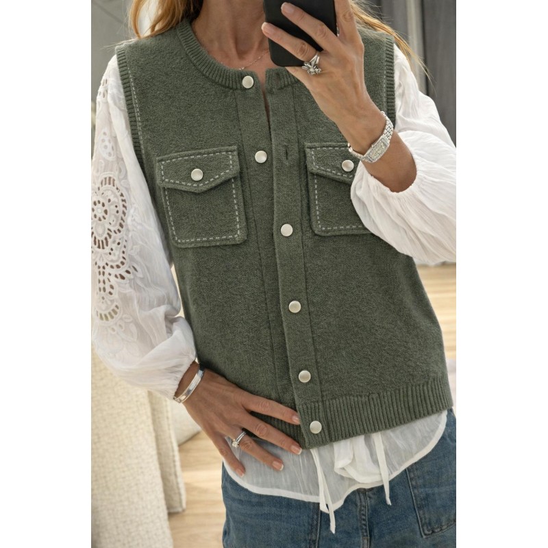 Veste sans manche cashmere Dubai