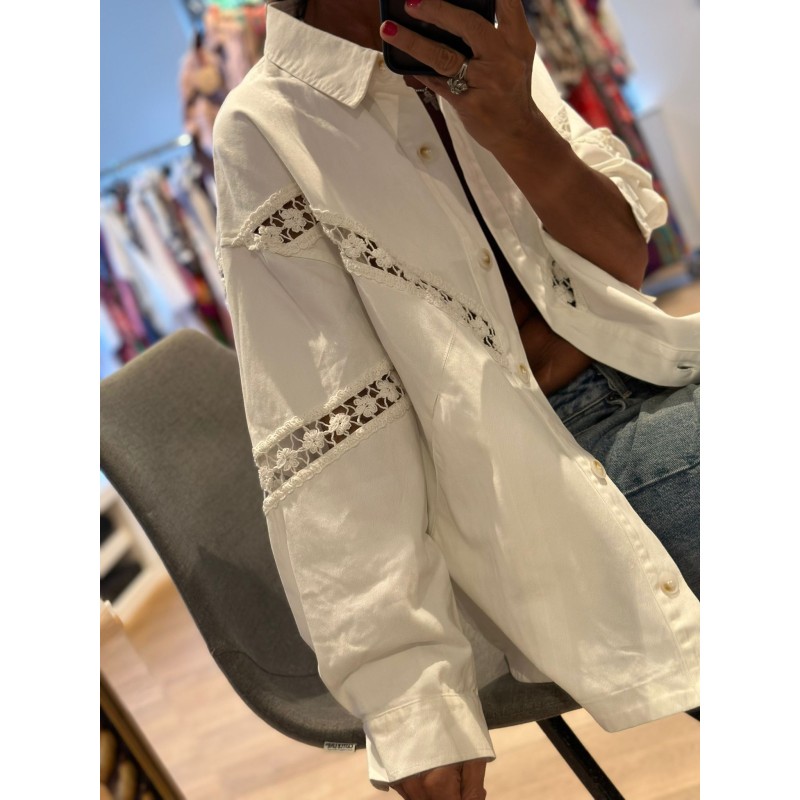 Chemise broderie Luana