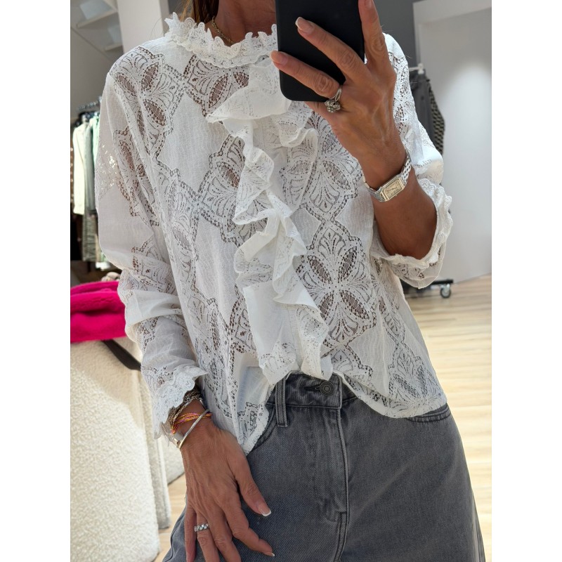Blouse dentelle Louvre
