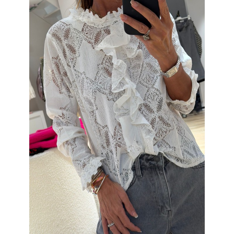 Blouse dentelle Louvre