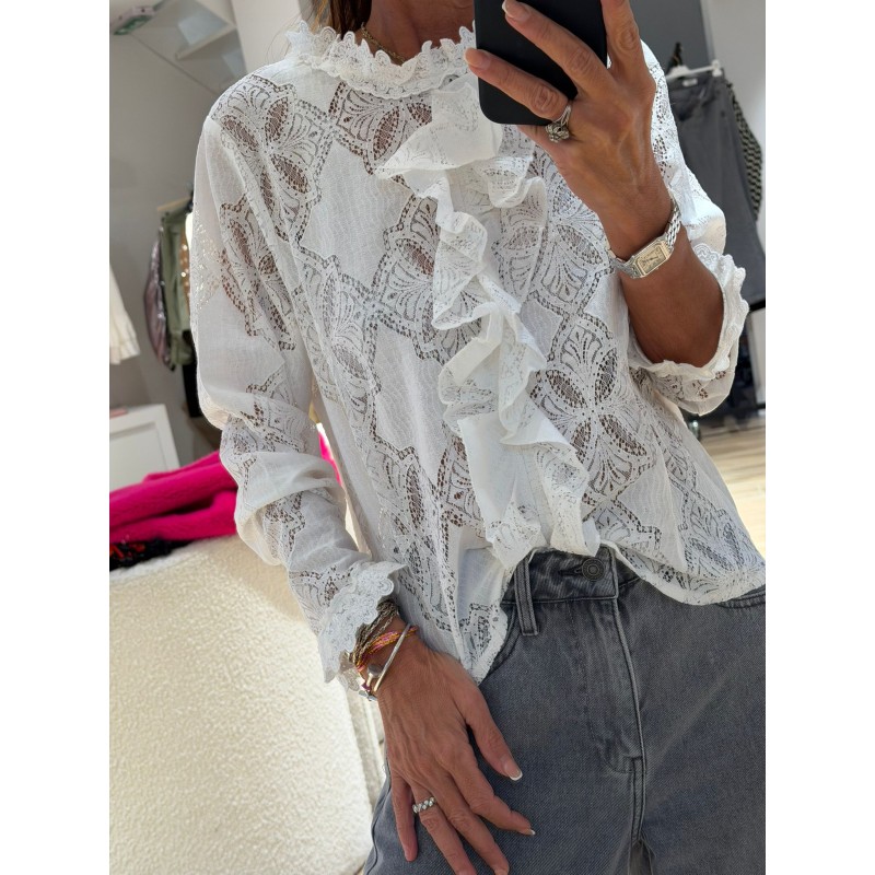 Blouse dentelle Louvre