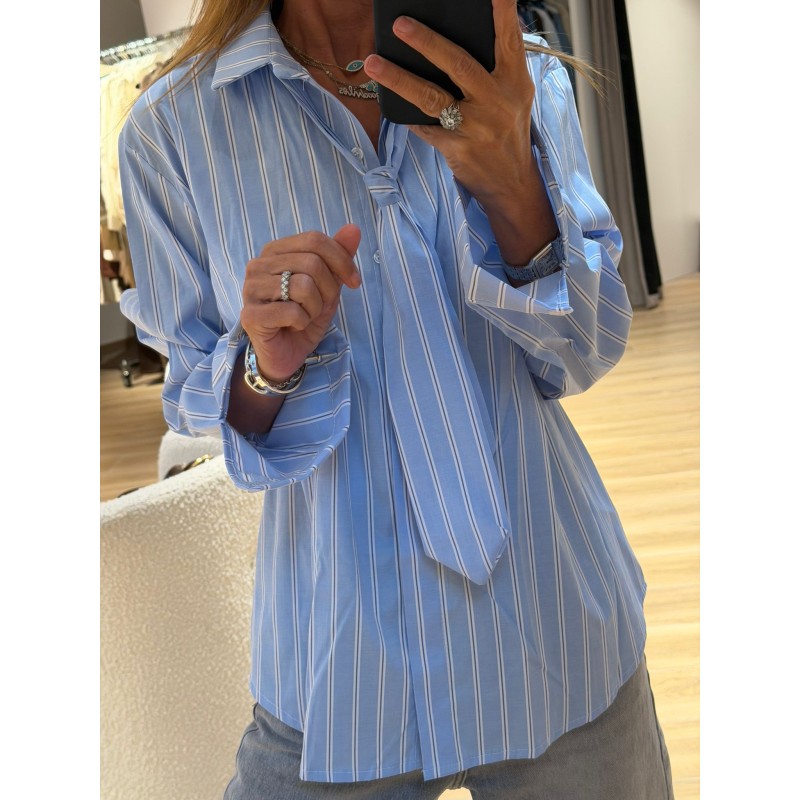 Chemise cravate Carla