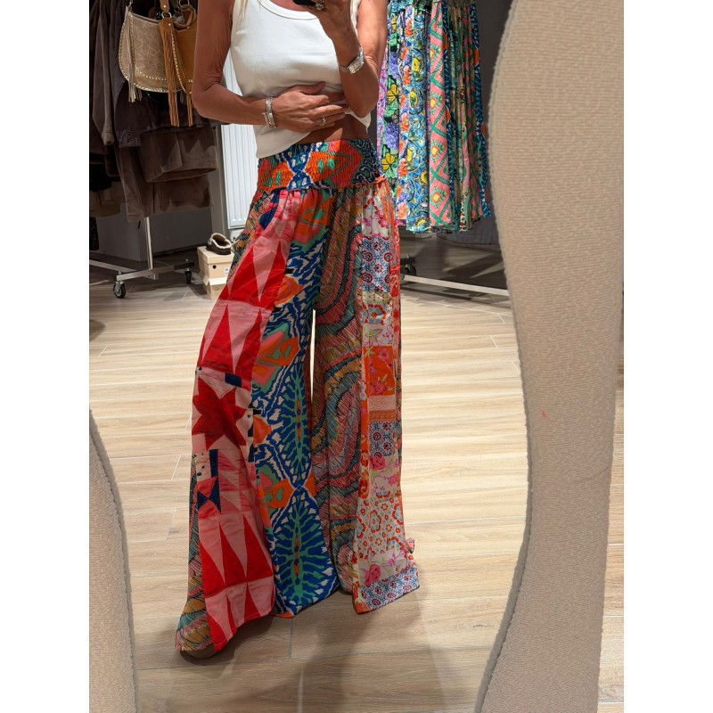 Pantalon patchwork 7