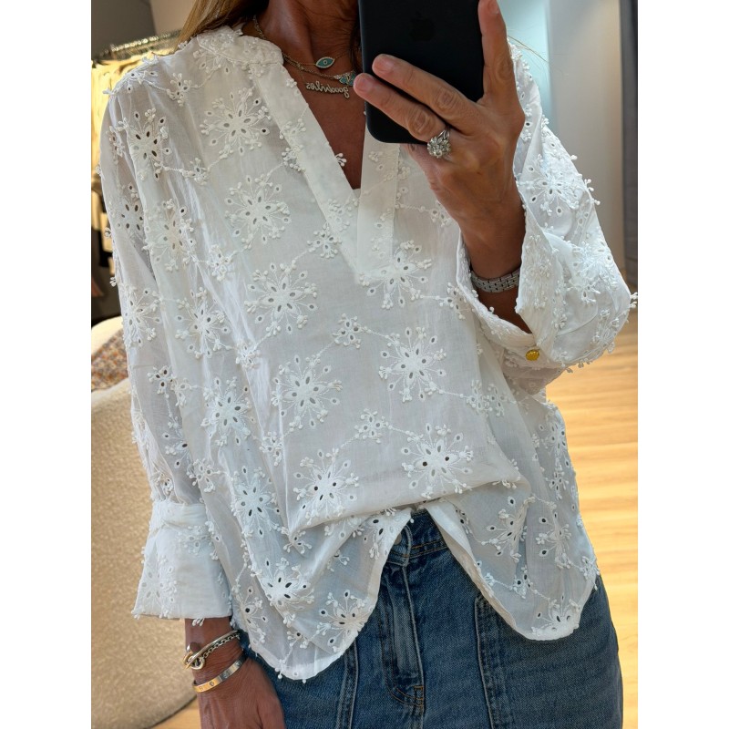 Blouse broderie Anglaise Lola