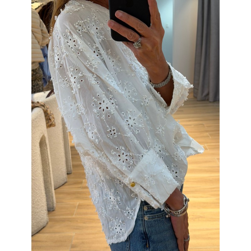 Blouse broderie Anglaise Lola