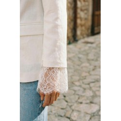 Blazer poignet dentelle