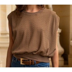 Blouse Agathe taupe