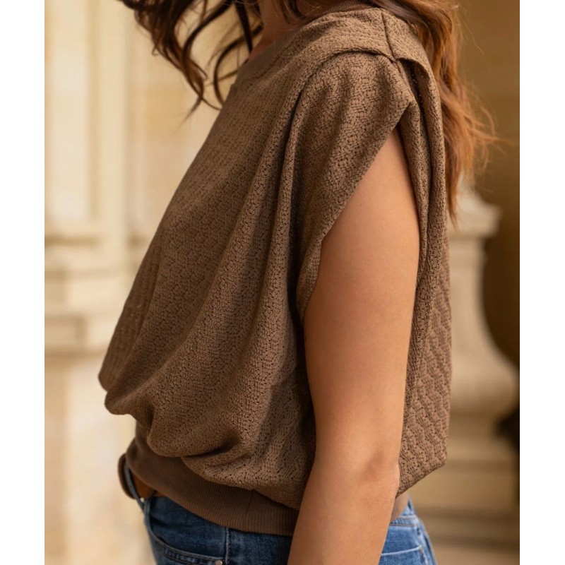 Blouse Agathe taupe