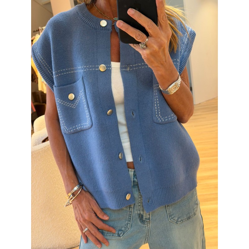 Veste sans manche cashmere Dubai