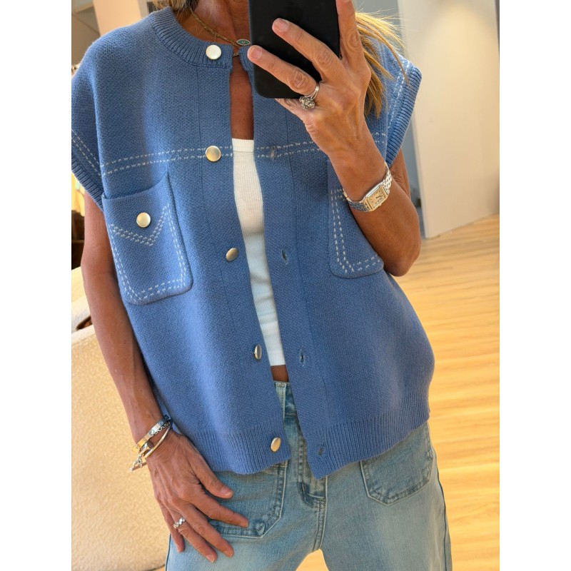 Veste sans manche cashmere Dubai