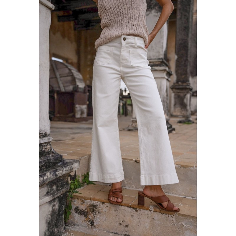 Jeans blanc Axelle