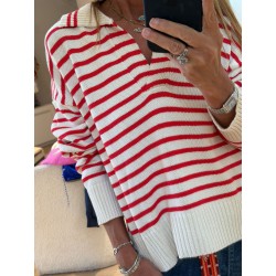 Pull col polo Maxime