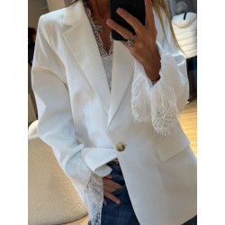 Blazer poignet dentelle Camille