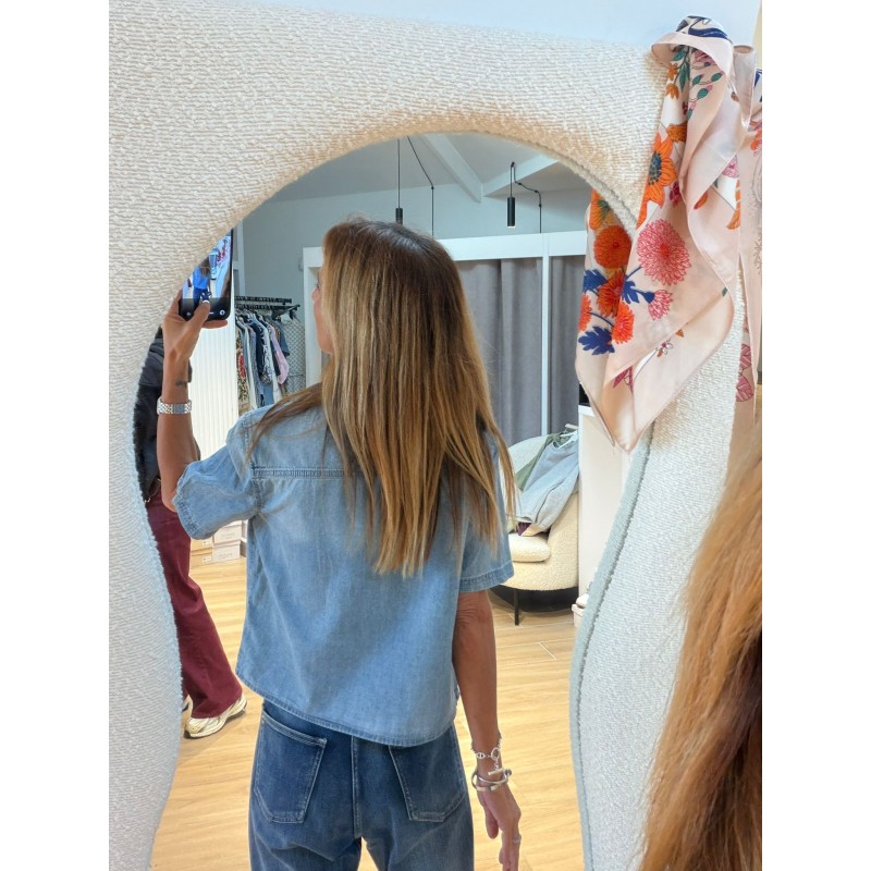 Chemise jeans courte manche Tamara