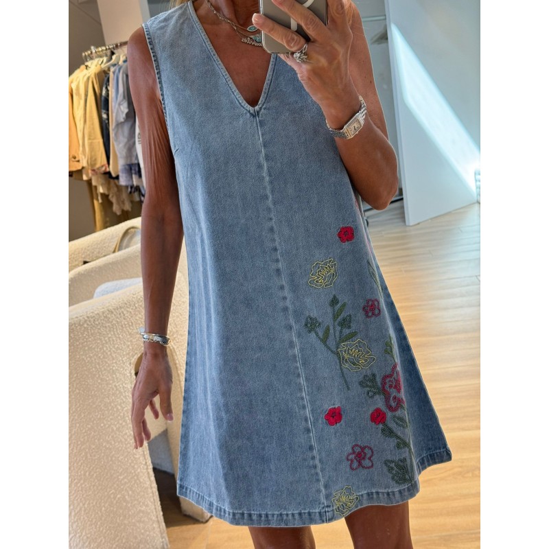 Robe Jeans Flower