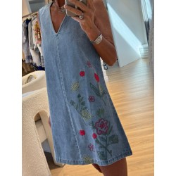 Robe Jeans Flower