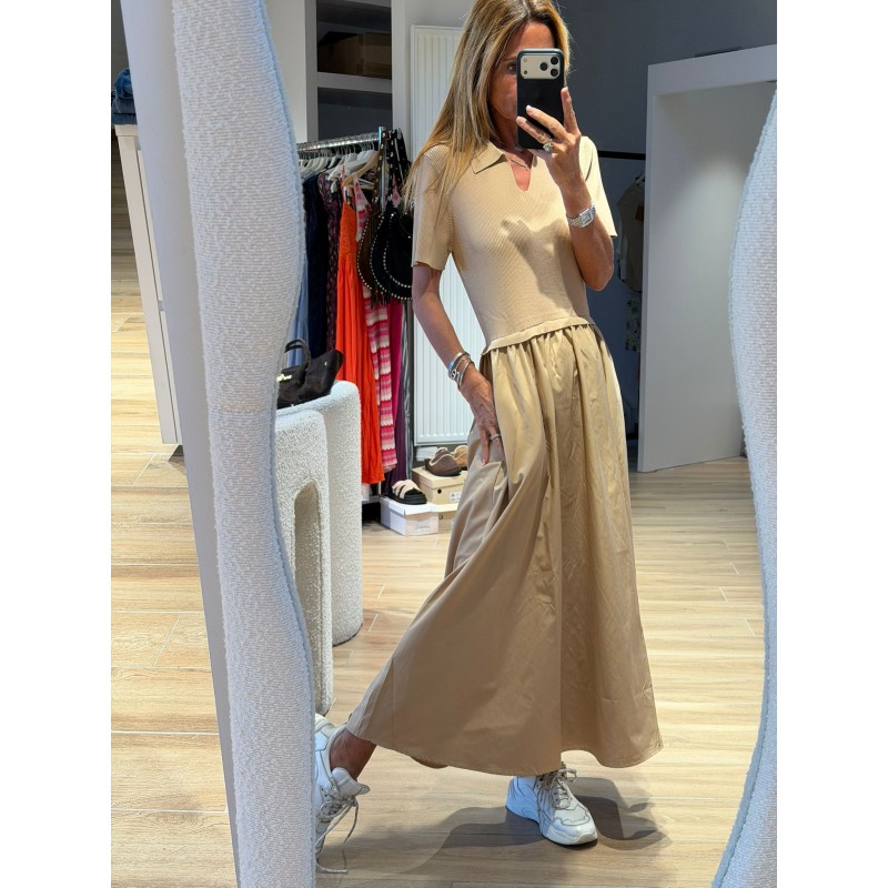 Robe bi matière Biarritz