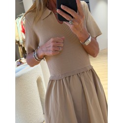 Robe bi matière Biarritz