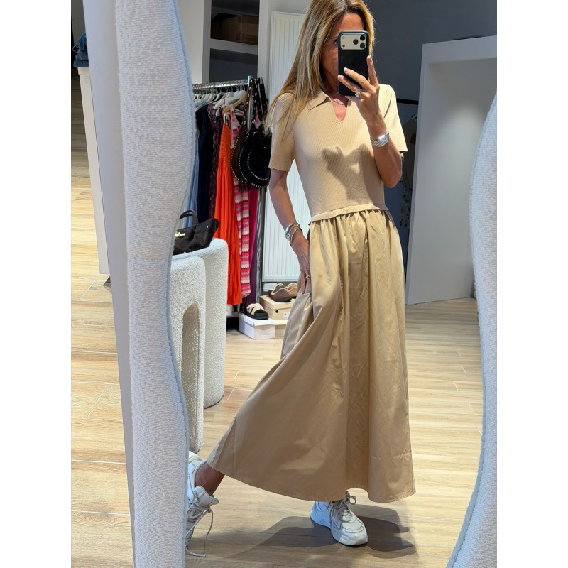 Robe bi matière Biarritz