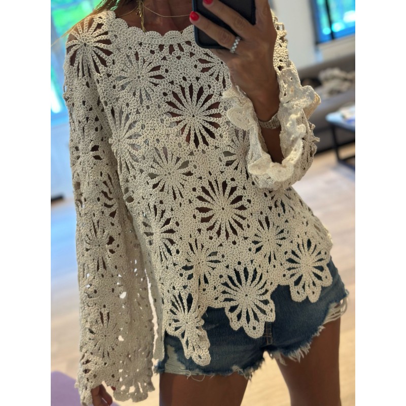 Blouse crochet Ibiza