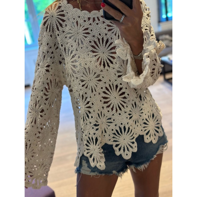 Blouse crochet Ibiza
