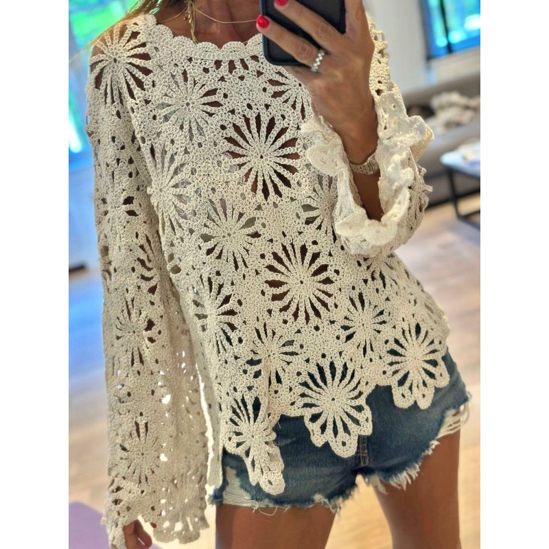Blouse crochet Ibiza