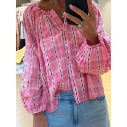 Blouse Nathalie rose