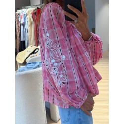 Blouse Nathalie rose