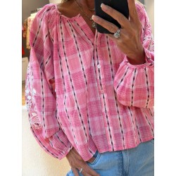 Blouse Nathalie rose