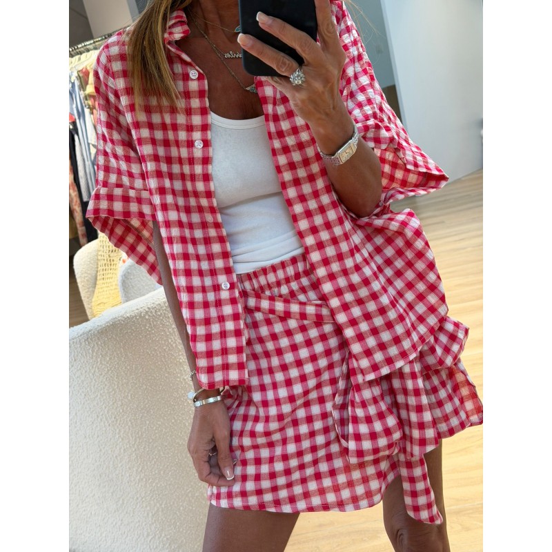 Ensemble Olivia rouge