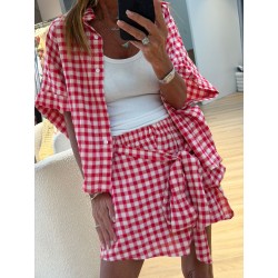 Ensemble Olivia rouge