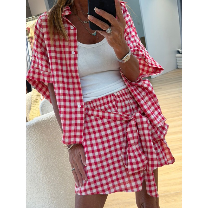 Ensemble Olivia rouge