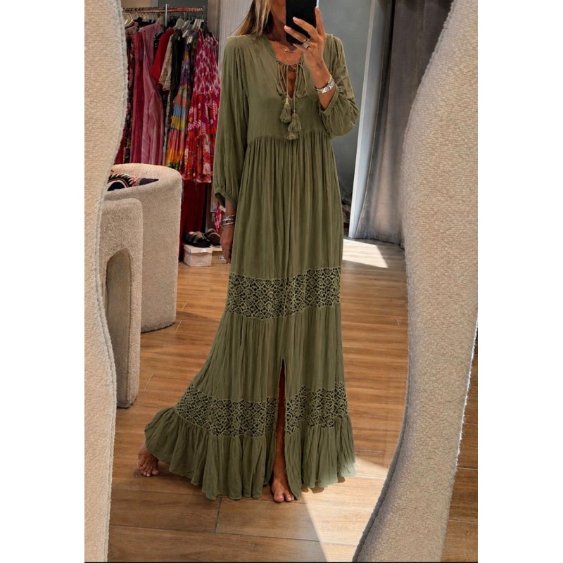 Robe Margaux Kaki