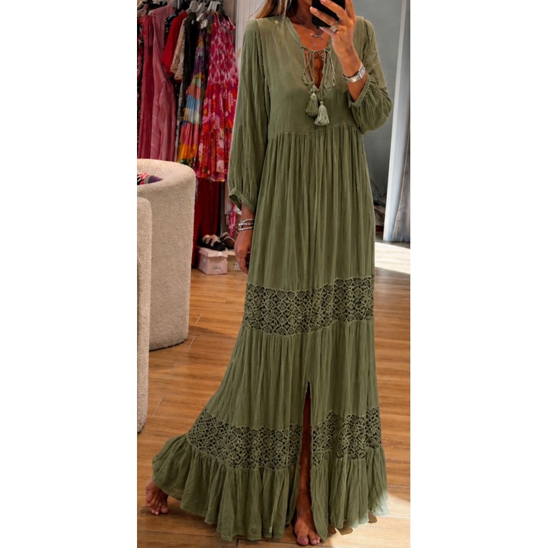 Robe Margaux Kaki