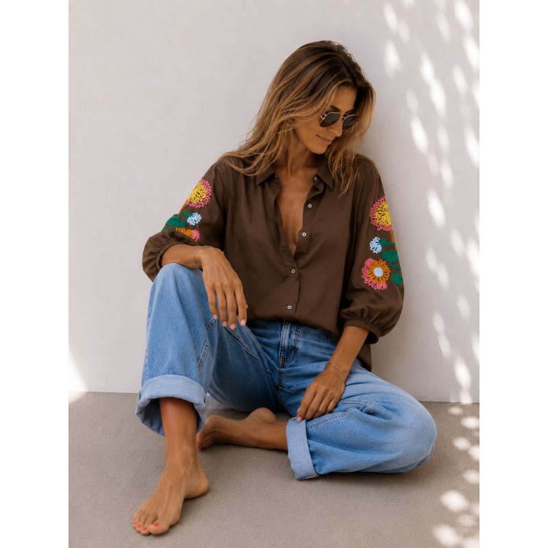 Chemise Romane manche ballon