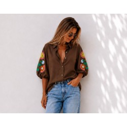 Chemise Romane manche ballon