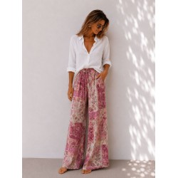Pantalon soie Inca