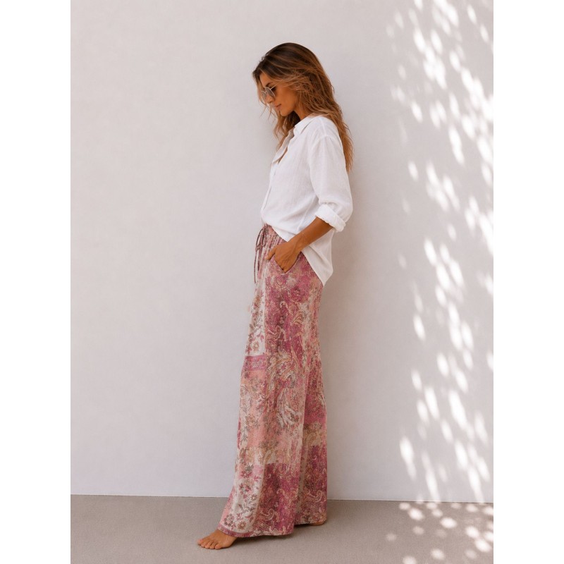 Pantalon soie Inca